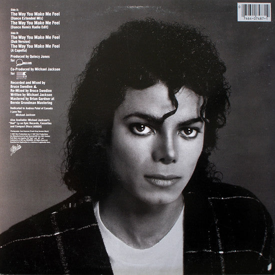 Michael Jackson : The Way You Make Me Feel (Special 12" Single Mixes) (12", Single)