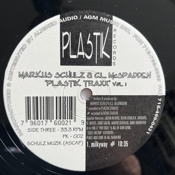 Markus Schulz & CL McSpadden : Plastik Traxx Vol. 1 (2x12")
