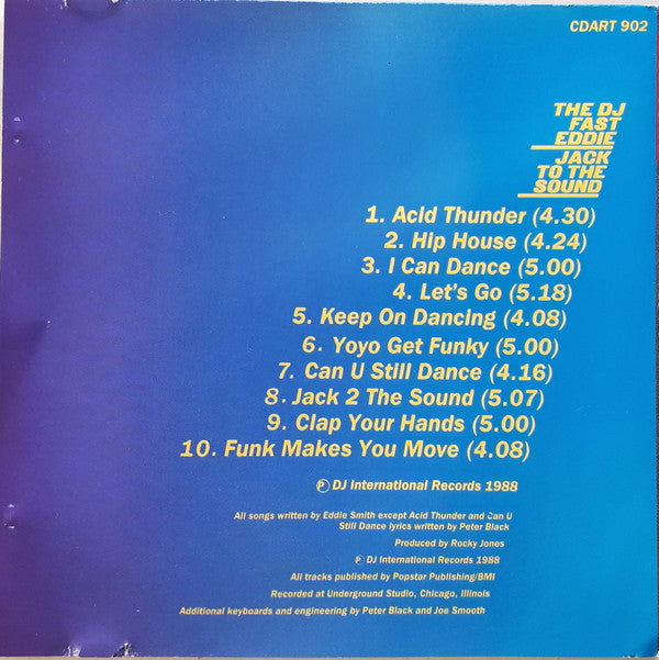 The D.J. Fast Eddie* : Jack To The Sound (CD, Album)