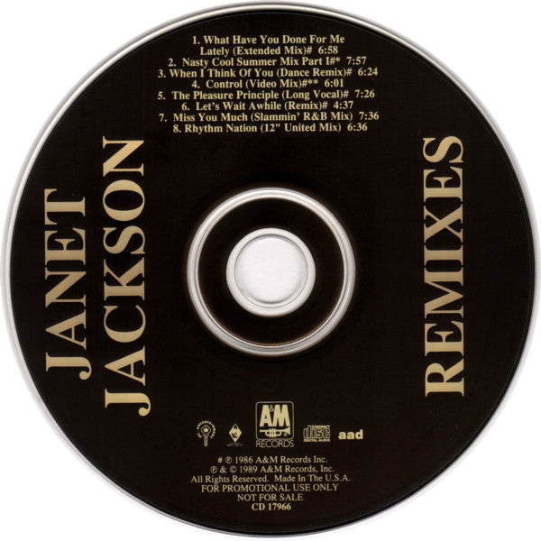 Janet Jackson : Remixes (Remix Sampler) (CD, Promo, Smplr)