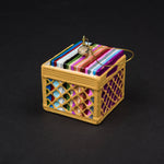 Record Crate Holiday Ornament Christmas Decor