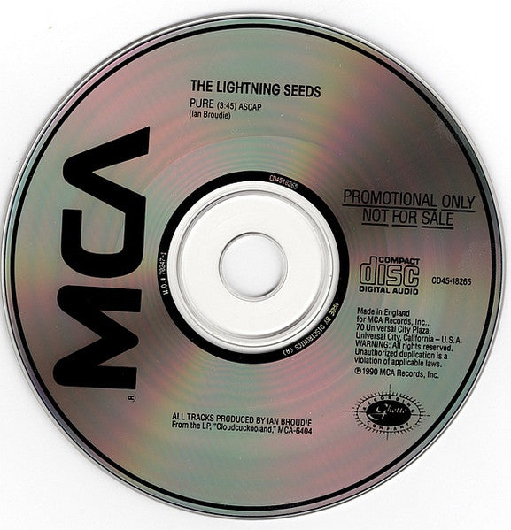 Lightning Seeds : Pure (CD, Promo)