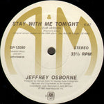 Jeffrey Osborne : Stay With Me Tonight (12")
