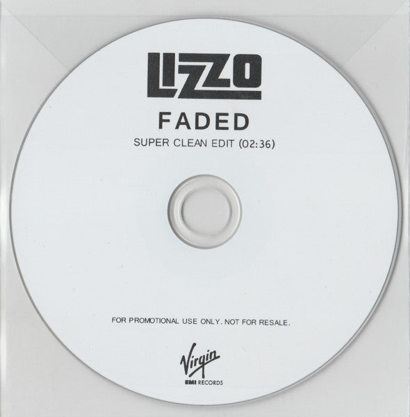 Lizzo : Faded (CDr, Single, Promo)