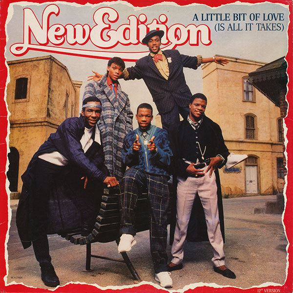 New Edition : A Little Bit Of Love (Is All It Takes) (12" Version) (12", Single)