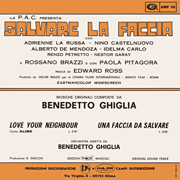 Benedetto Ghiglia : Salvare La Faccia (7")
