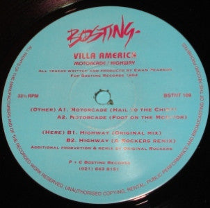 Villa America : Motorcade / Highway (12")