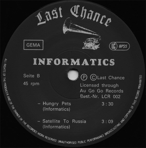 Informatics : Accidents In Paradise (12", EP)