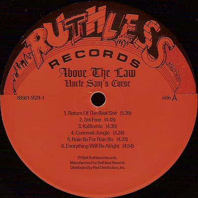 Above The Law : Uncle Sam's Curse (LP, Album)