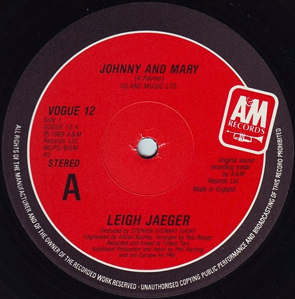Leigh Jaeger : Johnny & Mary (12")