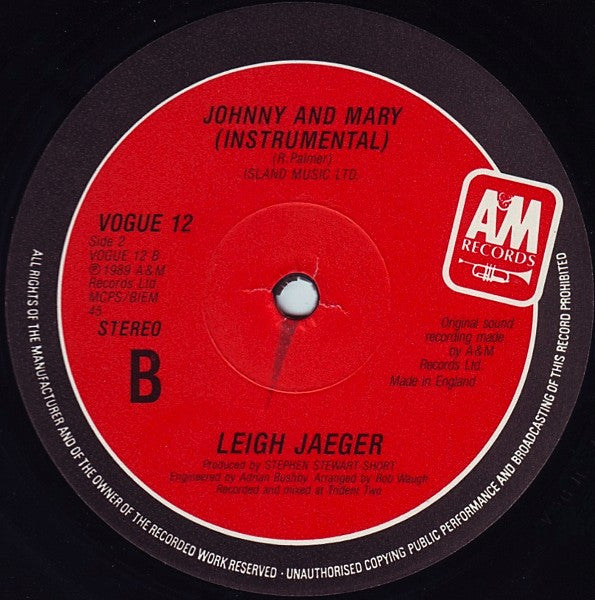 Leigh Jaeger : Johnny & Mary (12")