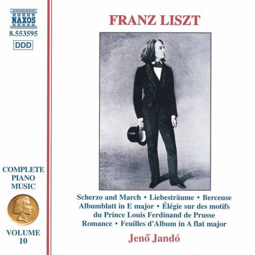 the album cover for JenÅ‘ Jandó - Complete Piano Music 10