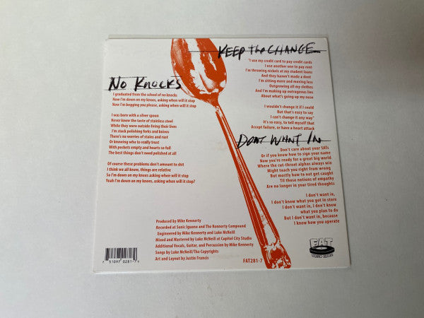 The Copyrights : No Knocks (7", Ltd, Ora)