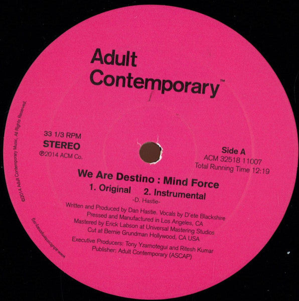 We Are Destino : Mind Force (12")