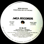 New Edition : Hit Me Off (12", Single, Promo)