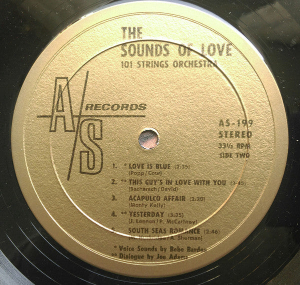 101 Strings : The Sounds Of Love (LP, Album, Gol)