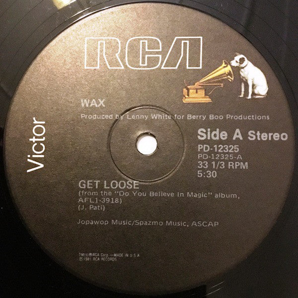 Wax (8) : Get Loose (12", Single)