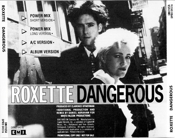 Roxette : Dangerous (CD, Single, Promo)