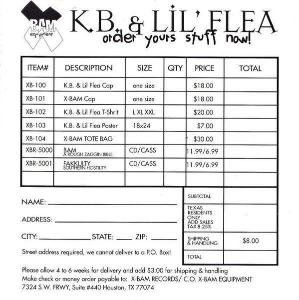 K.B. & Lil' Flea : A Frightening Portrait Of The World In A Violent Time (CD, Album)