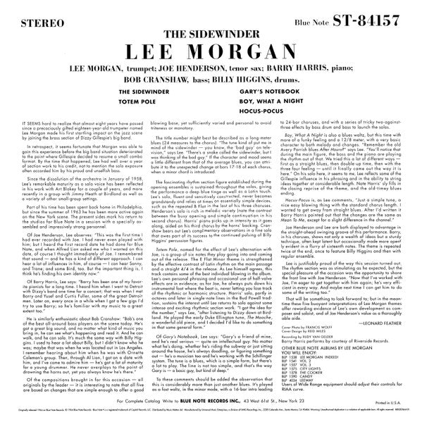 Lee Morgan : The Sidewinder (LP, Album, Ltd, RE, RM, Gat)