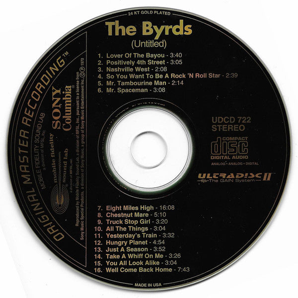 The Byrds : (Untitled) (CD, Album, RE, RM, 24 )