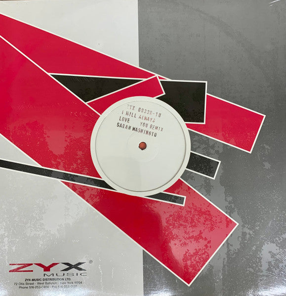 Sarah Washington : I Will Always Love You (Remix) (12", Promo, W/Lbl)