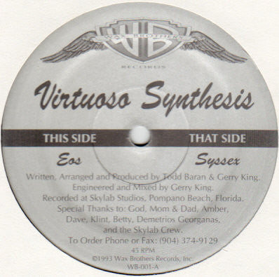 Virtuoso Synthesis : Syssex / Eos (12")