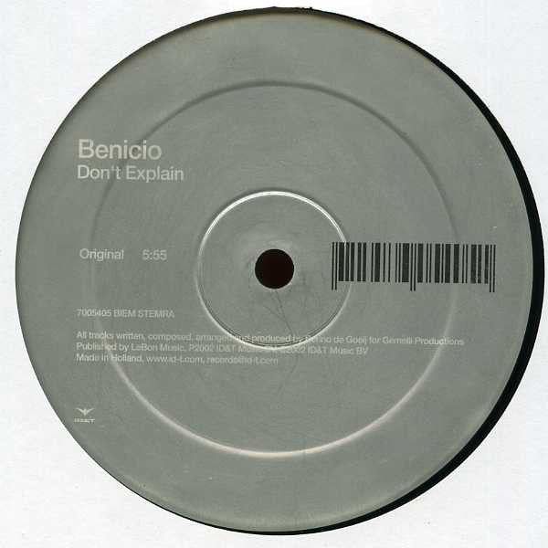 Benicio : Don't Explain (12")