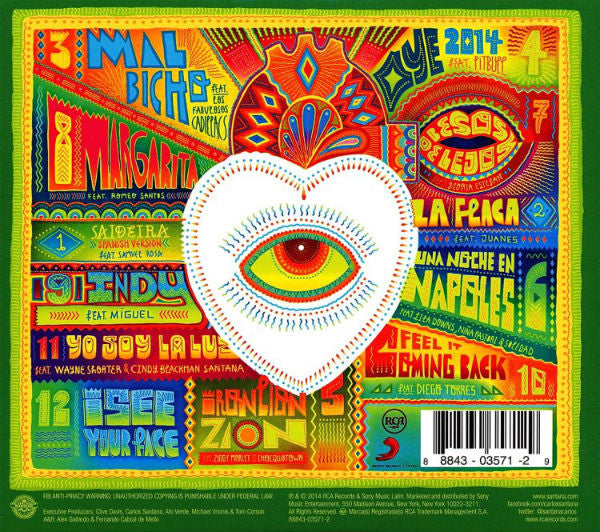 Santana : Corazón (CD, Album, Gat)