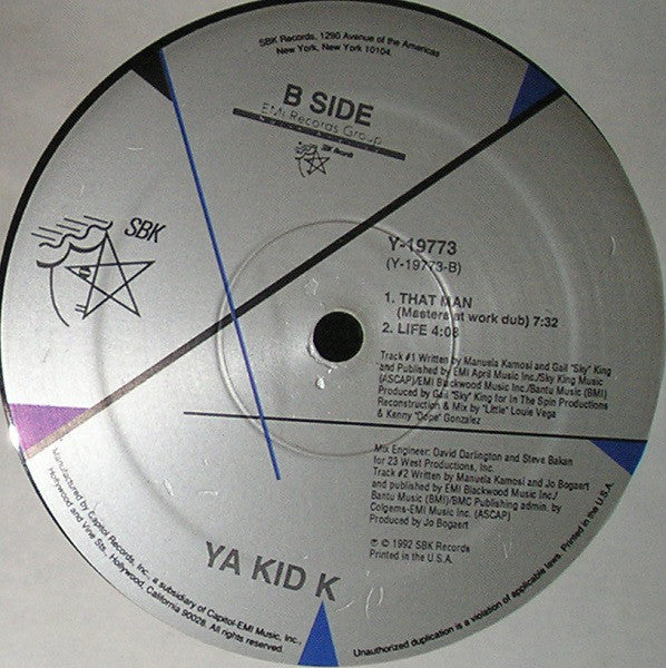 Ya Kid K : That Man (12")