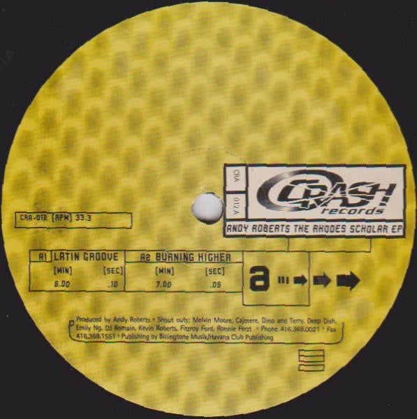 Andy Roberts : The Rhodes Scholar EP (12", EP)