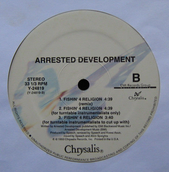 Arrested Development : Natural / Fishin' 4 Religion (12")