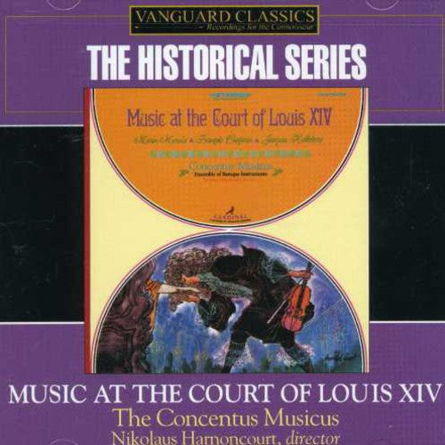 the album cover for Nikolaus Harnoncourt - Music from the Court of Louis Xiv