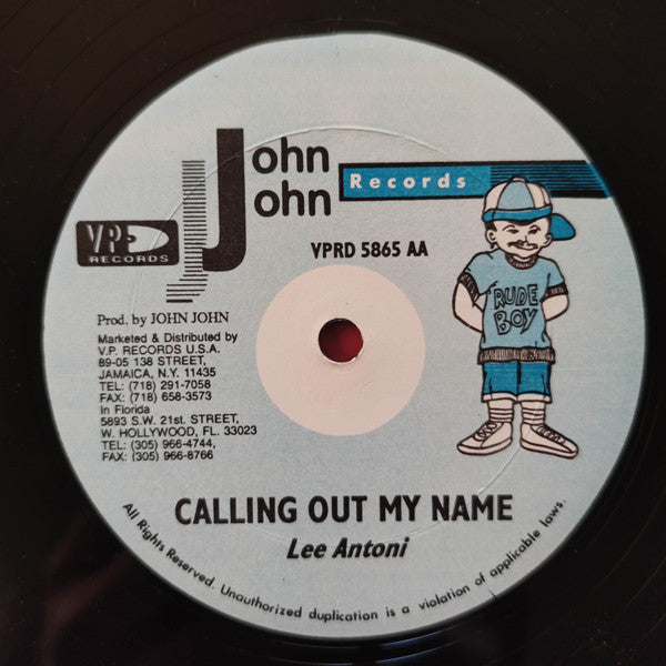 Bucerneer* / Lee Antoni* : From Day One / Calling Out My Name (12")