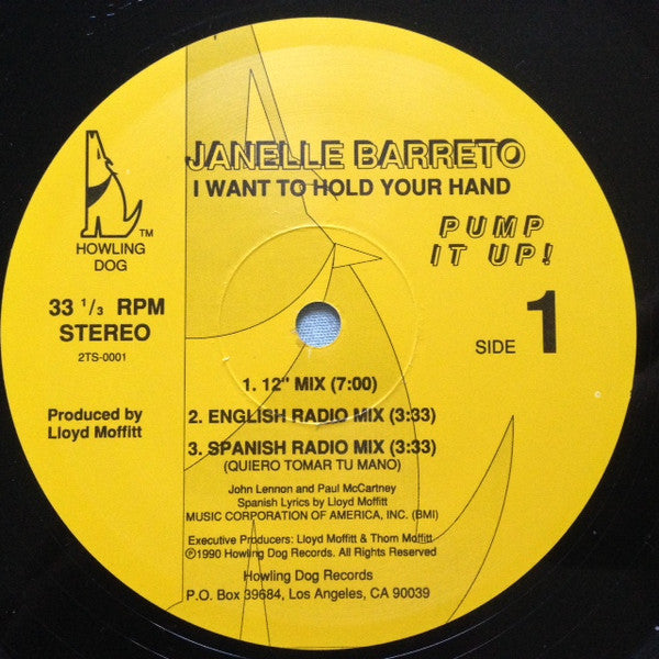 Janelle Barreto : I Want To Hold Your Hand (12")