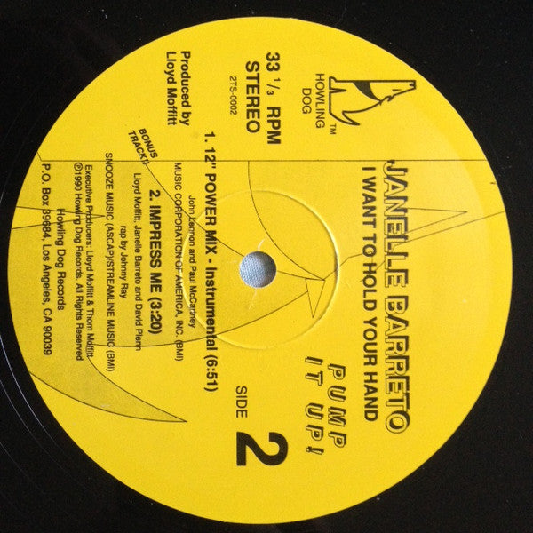 Janelle Barreto : I Want To Hold Your Hand (12")