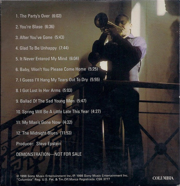 Wynton Marsalis : The Midnight Blues (Standard Time Vol. 5) (CD, Album, Promo, Car)
