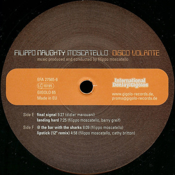 Filippo "Naughty" Moscatello* : Disco Volante (2x12")