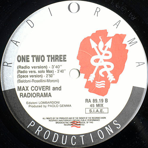 Max Coveri & Radiorama : One Two Three (12")