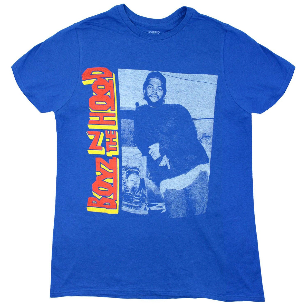 Side Logo Car on Royal Blue Tee T-shirt