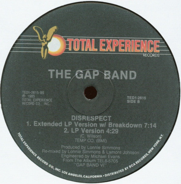 The Gap Band : Disrespect (12")