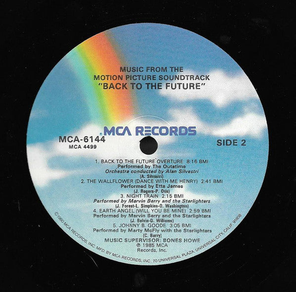 Various : Back To The Future (Music From The Motion Picture Soundtrack) (LP, Album, Comp, Fut)
