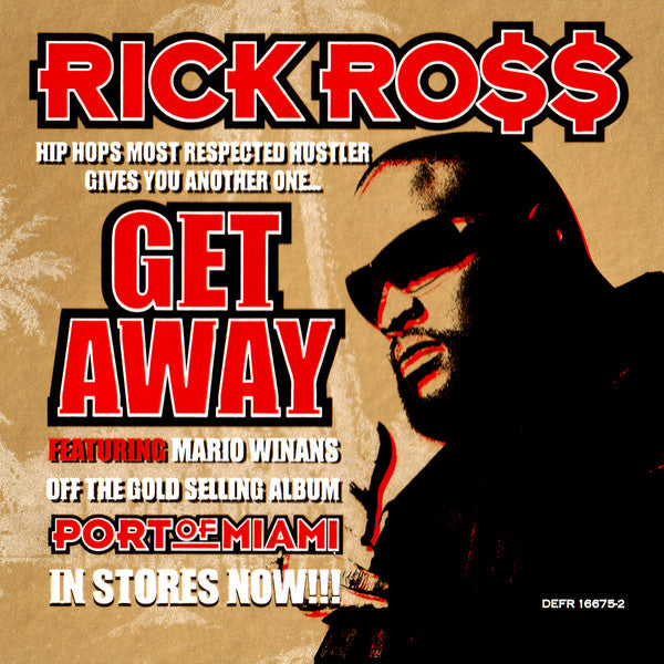Rick Ross Featuring Mario Winans : Get Away (CD, Single, Promo)