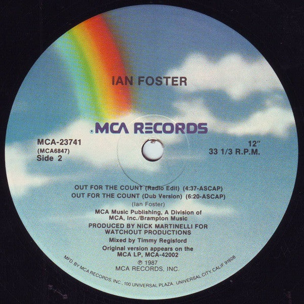 Ian Foster : Out For The Count (12", Single)
