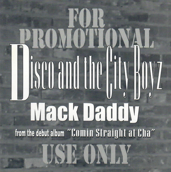Disco & The City Boyz : Mack Daddy (CD, Maxi, Promo)
