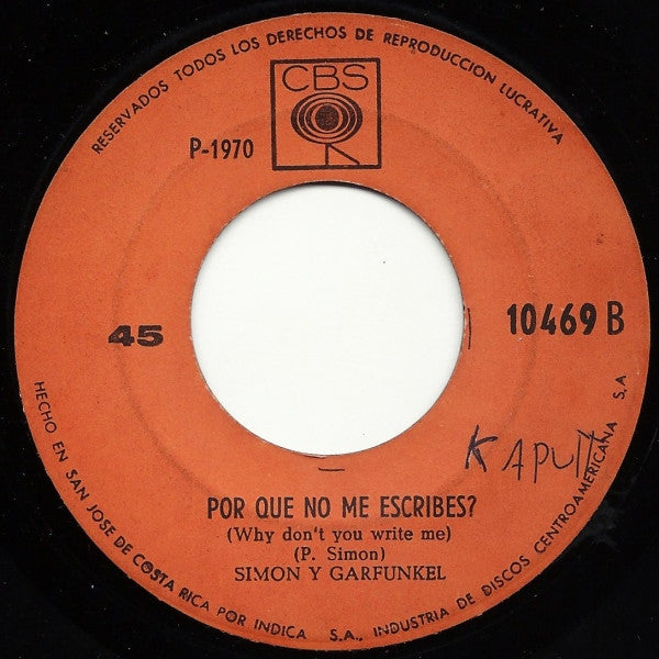 Simon Y Garfunkel* : El Condor Pasa (7", Single)