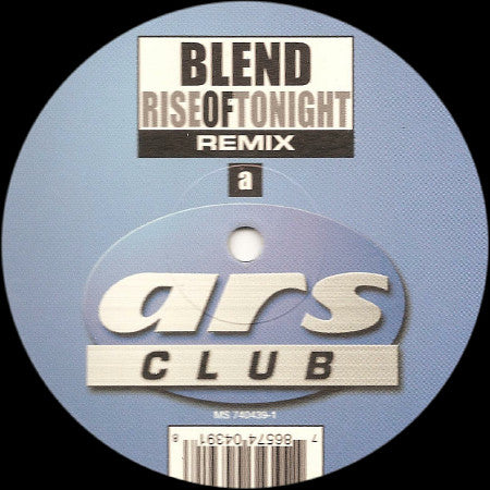 Blend (3) : Rise Of Tonight (Remix) (12")