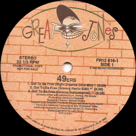 49ers : Got To Be Free (12", Promo)