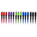 3 In 1 Cable With 1 Type-C and 2 Lightning Head Jacks Blue