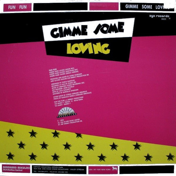 Fun Fun : Gimme Some Loving (12", Single)
